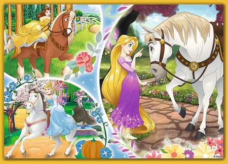 Puzzle 4w1 Szczęśliwy dzień Disney Princess  34385
