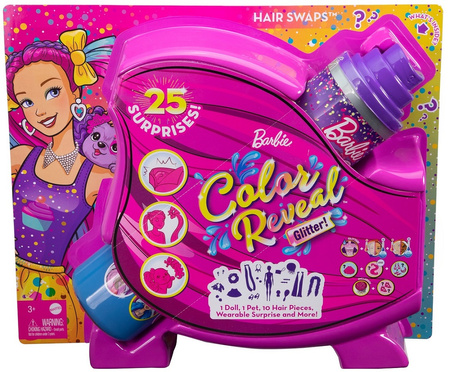 Barbie Color Reveal lalka z 25 akcesoriami HBG39