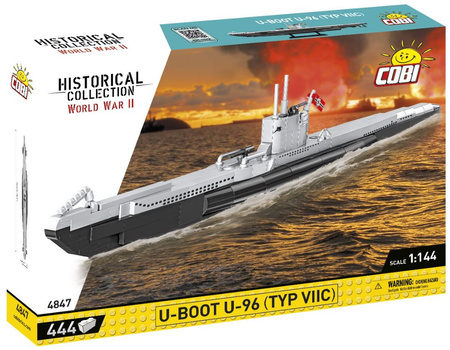 Historical Collection WWII U-Boot U-96 444 elementy Typ VIIC 4847 4847