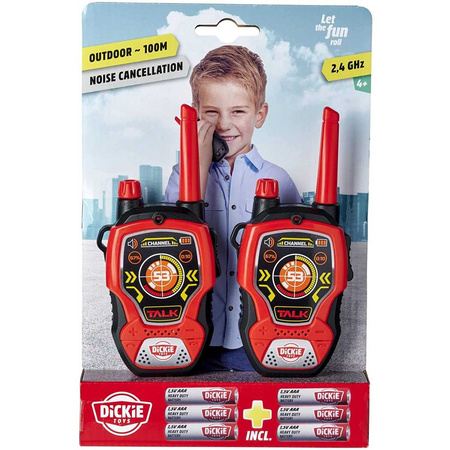 Dickie walkie talkie strażaka ponad 100m 18195