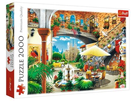 Puzzle 2000 elementów Widok na Barcelonę 27105