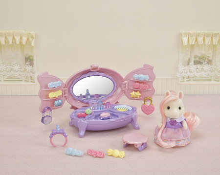 Sylvanian Families Toaletka z lustrem zestaw z figurką kucyka 5704