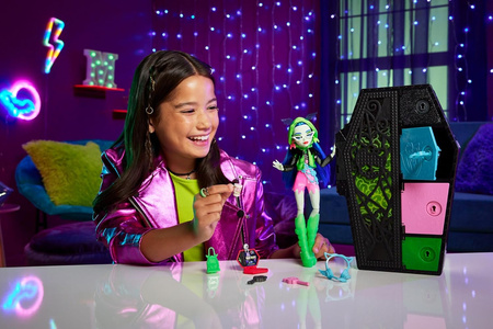 MONSTER HIGH Staszysekrety Ghoulia Yelps Seria 3 Neonowa HNF81
