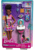 Barbie opiekunka Skipper + bobas HTK34