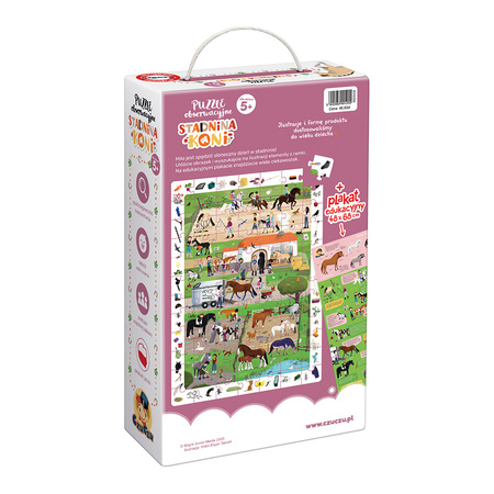 CzuCzu Puzzle obserwacyjne Stadnina koni 5+ 91255