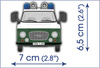 COBI CARS Youngtimer Barkas B1000 Polizei 157 klocków 24596 24596