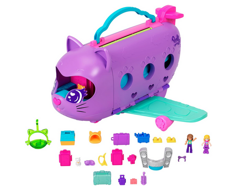 Polly Pocket zestaw samolot Kotolot HWP19