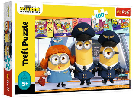 PUZZLE 100 Minionki na lotnisku  16390