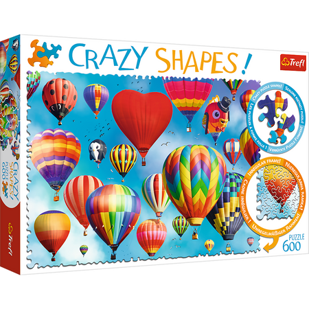 Puzzle 600 elementów Crazy Shapes Kolorowe balony 11112