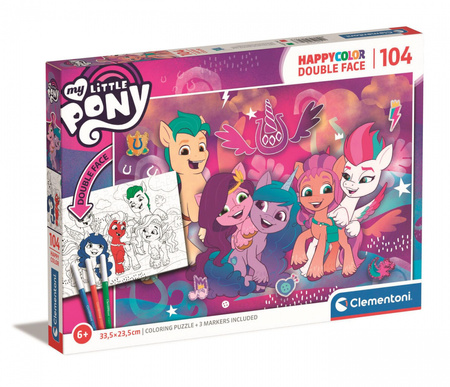 Puzzle 104 Happy Color My Little Pony  25726