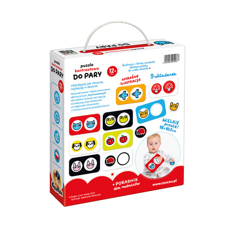 CzuCzu Puzzle kontrastowe Do pary 12 mies.+ 91996
