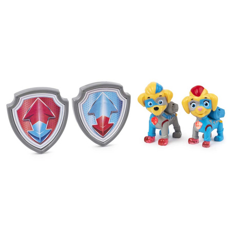 Psi Patrol zestaw 2 figurek Mighty Twins 653058 6053058