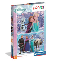 Puzzle 2x20 Super Kolor Kraina Lodu 24825