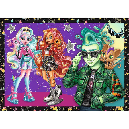 Puzzle 4w1 Elektryzujący dzień Monster High  34655