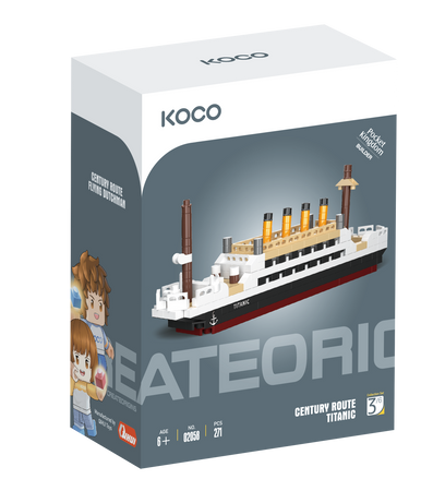 Klocki KOCO Titanic 271 elementów  02058