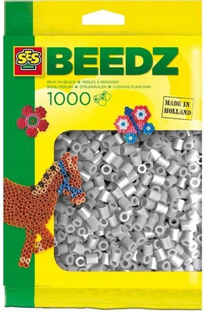 Koraliki do prasowania 1000 szt. szare 00716