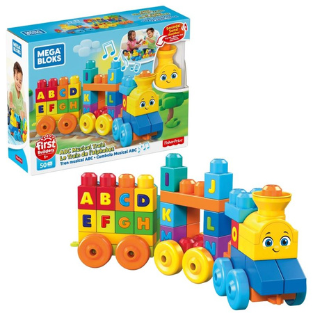 MEGA BLOKS pociąg ABC z dźwiękiem  FWK22