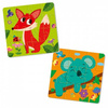 Puzzle piankowe 2w1 Futrzaki Lisek/Koala RK6050-01