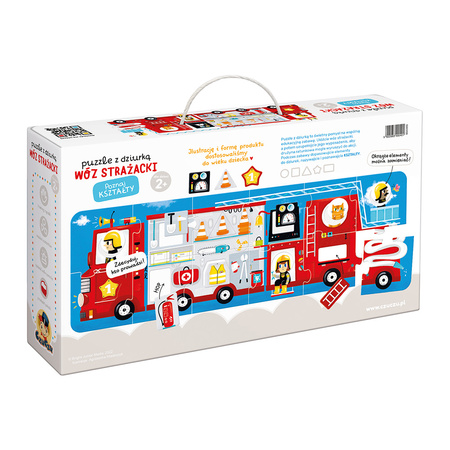 CzuCzu Puzzle z dziurką Wóz strażacki 2+  90401