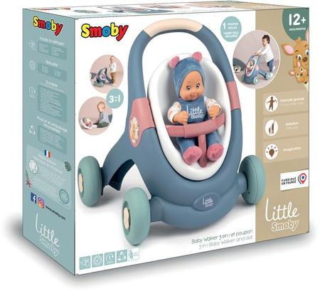 Smoby Little chodzik 3w1 z lalką 140308