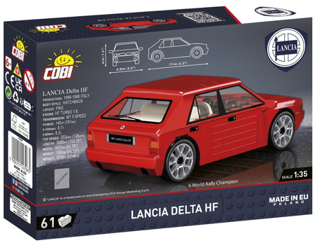 Klocki Youngtimer Lancia Delta HF 61 elementów 24508
