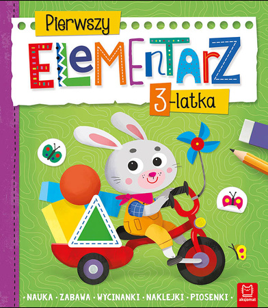 Pierwszy elementarz 3 latka. Nauka, zabawa, wycinanki, naklejki, piosenki 3546