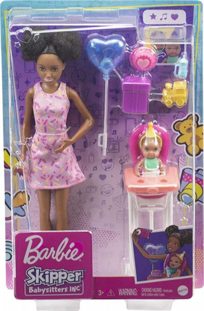 Barbie opiekunka Skipper + bobas GRP41