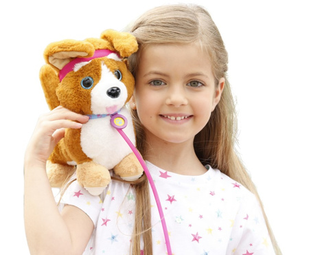 Piesek Corgi z dźwiękiem na smyczy Sprint Puppy SPR001