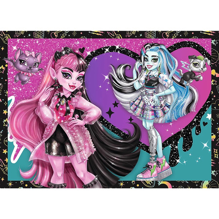 Puzzle 4w1 Elektryzujący dzień Monster High  34655