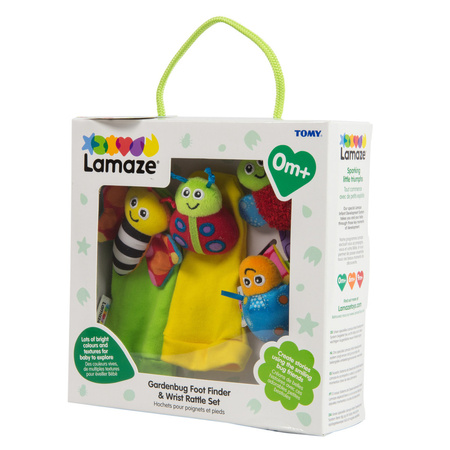 Lamaze TOMY zestaw grzechotek robaczki na rączki LC27634