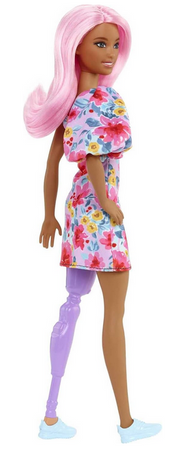 Barbie lalka Fashionistas z protezą  HBV21