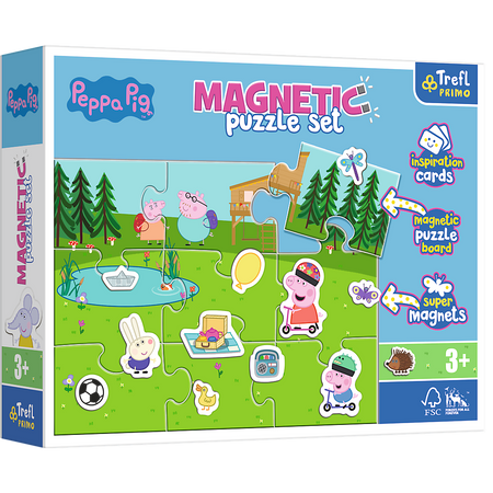 Puzzle magnetyczne Zabawy Świnki Peppy 93164