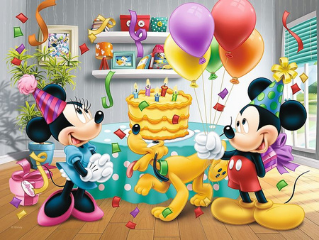 Puzzle 30 Tort urodzinowy Mickey Mouse 18211