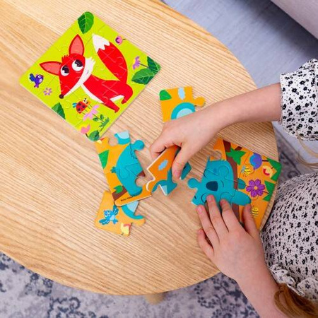Puzzle piankowe 2w1 Futrzaki Lisek/Koala RK6050-01