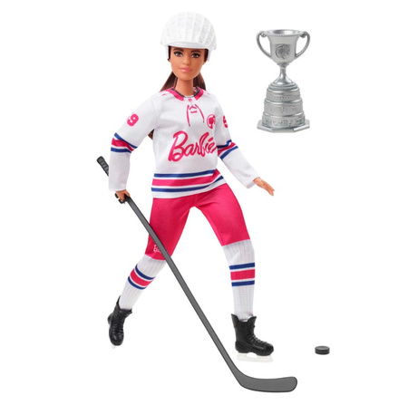 Barbie lalka sporty zimowe hokej HFG74
