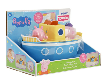 TOMY Świnka Peppa Zabawa na łodzi E73414