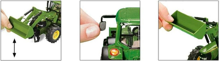 Traktor John Deere z ładowarką  3652