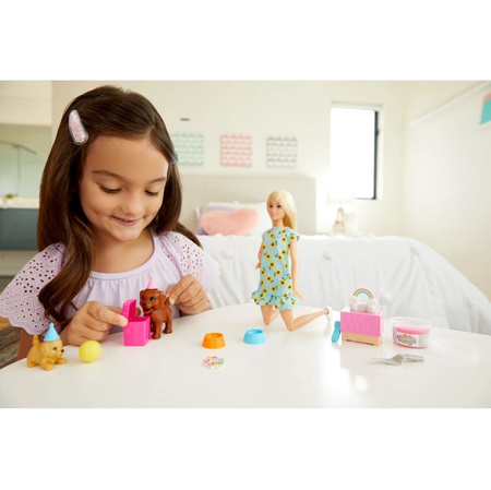 Barbie lalka Przyjęcie dla szczeniaczków GXV75