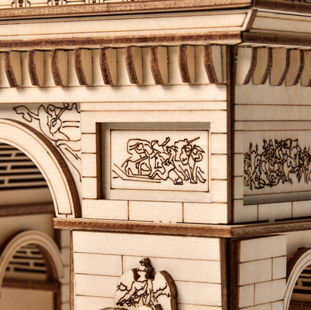 Puzzle drewniane model 3D Łuk Triumfalny E011