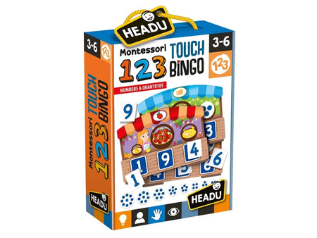 Montessori Bingo Sensoryczne HEADU 123 dla Dzieci w Wieku 3-6 IT21109