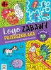 Logo zabawy przedszkolaka. Do powtarzania i kolorowania z żabką T7580