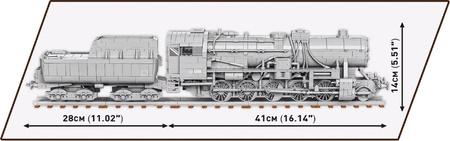 Historical Collection WWII Kriegslokomotive Baureihe 52 2476 elementów 6281 6281