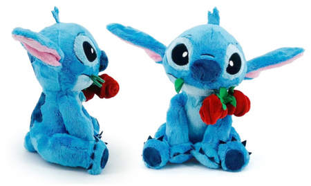 Disney pluszowy Stitch z różą 25cm 6315870178NPB