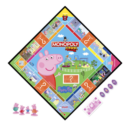 Gra MONOPOLY Junior Świnka Peppa F1656 F1656