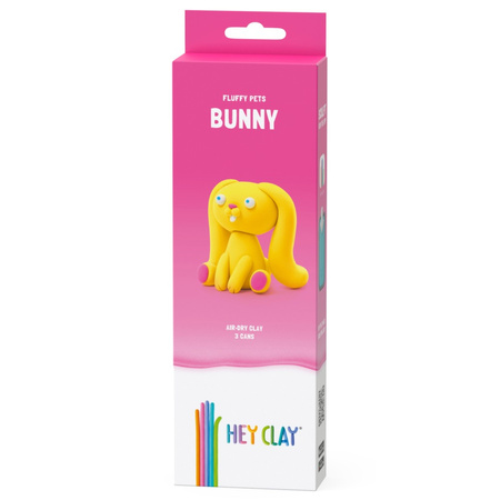 TM TOYS Hey Clay puchate zwierzaki Królik 3-pak  00268