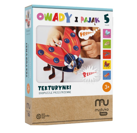 Gra Tekturynki Europuzzle Owady i Pająk 55236