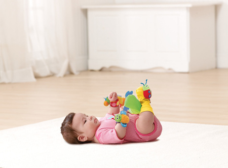 Lamaze TOMY zestaw grzechotek robaczki na rączki LC27634