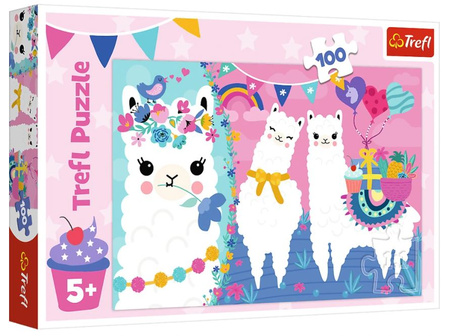 PUZZLE 100 Wesołe lamy 16363