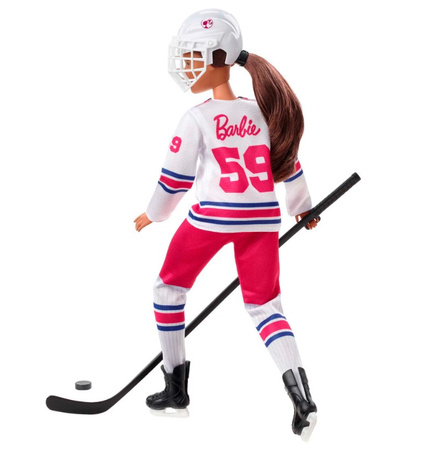 Barbie lalka sporty zimowe hokej HFG74