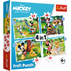 PUZZLE 4w1 Fajny dzień Mickiego  34604